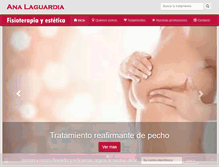 Tablet Screenshot of analaguardiafisioestetica.com